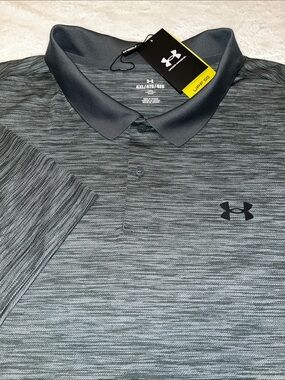 Under Armour UA Performance 3.0 Polo Mens 4XL  Golf Shirt 1377374 UV 50 Gray